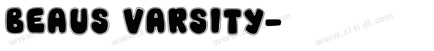Beaus Varsity字体转换